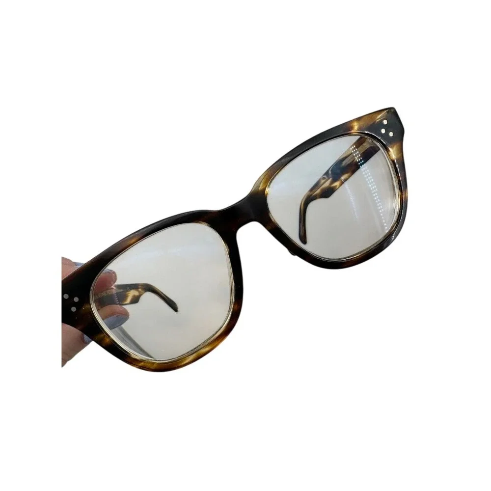 Celine Paris Tortoiseshell Square Optical Glasses Frames TF02113695 Made Italy